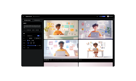 Creative 툴 메인 미리보기