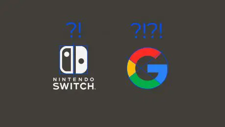 시각보정예시 - 구글로고와 닌텐도 로고