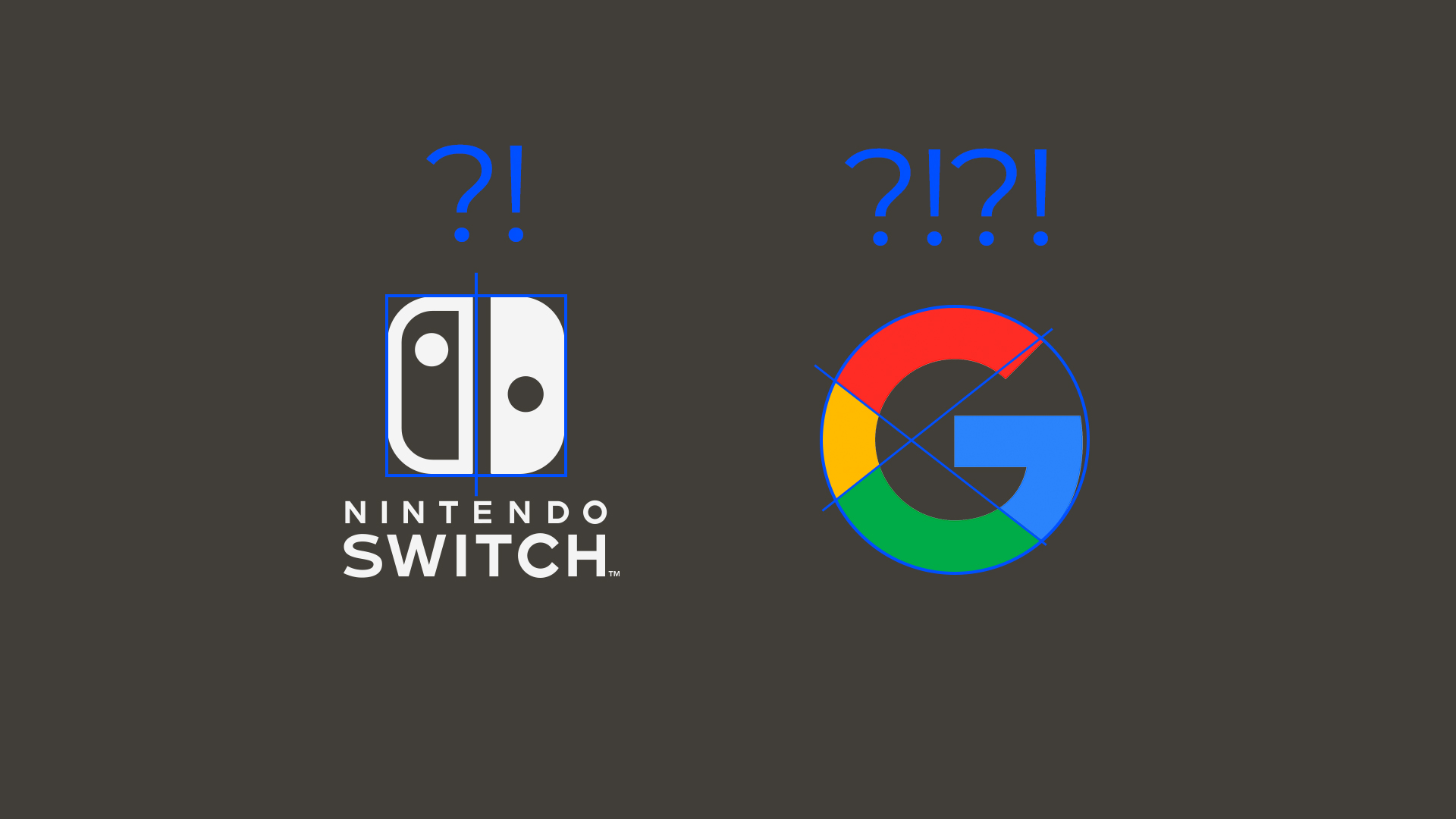 시각보정예시 - 구글로고와 닌텐도 로고