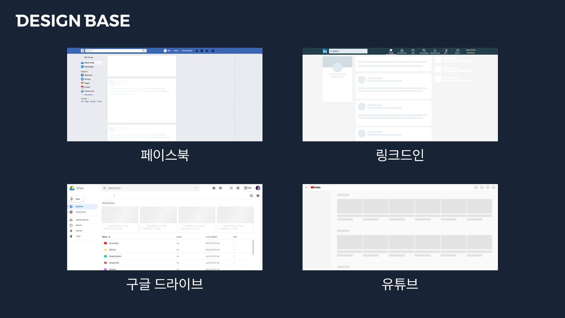 스켈레톤 ui를 사용하는 웹사이트 예시