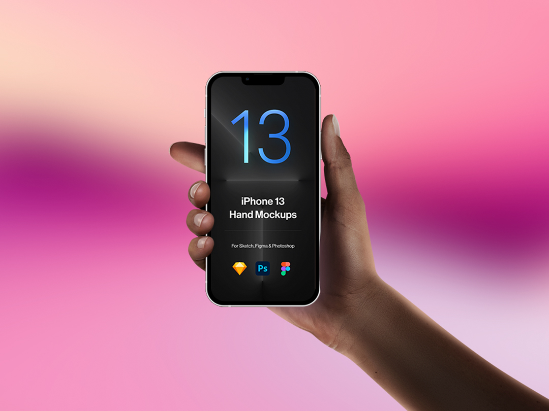 New iPhone 13 Pro & iPhone Pro Hands Mockups