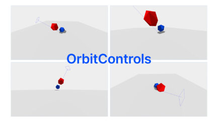threejs orbitcontrols 예시 이미지