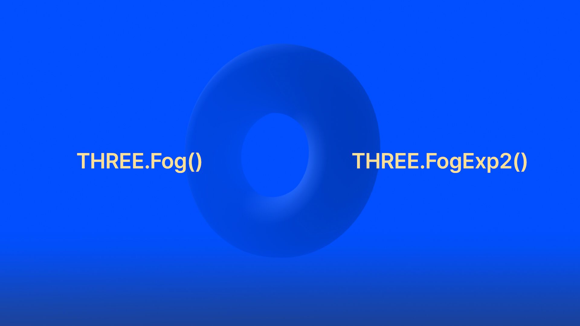 three.js 안개 사용 예제