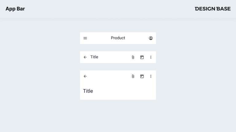 Appbar Design App Bar | 디자인베이스