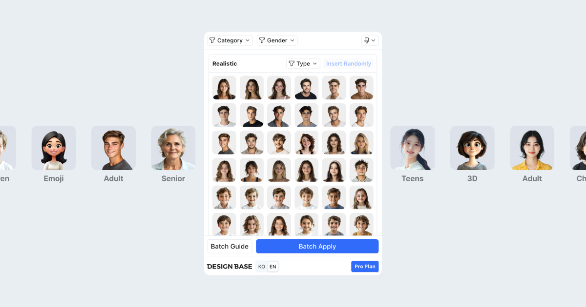 피그마 플러그인 - face dummy