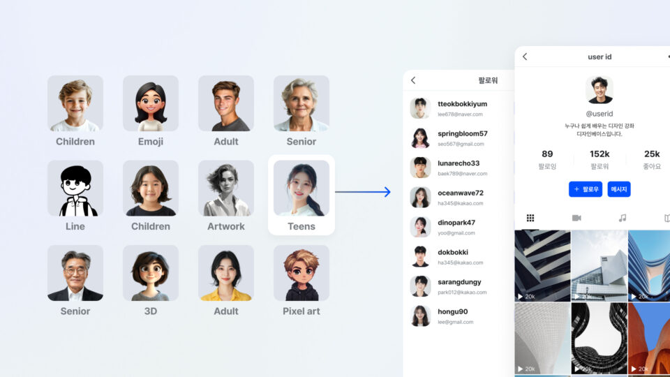 피그마 플러그인 - face dummy