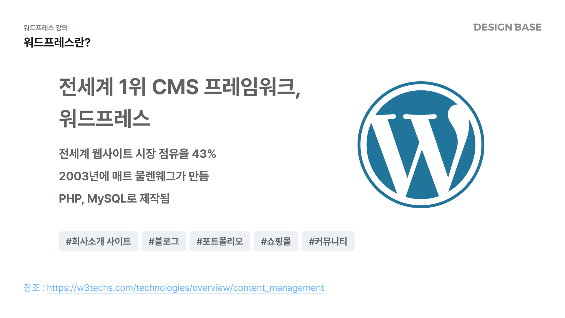 워드프레스란