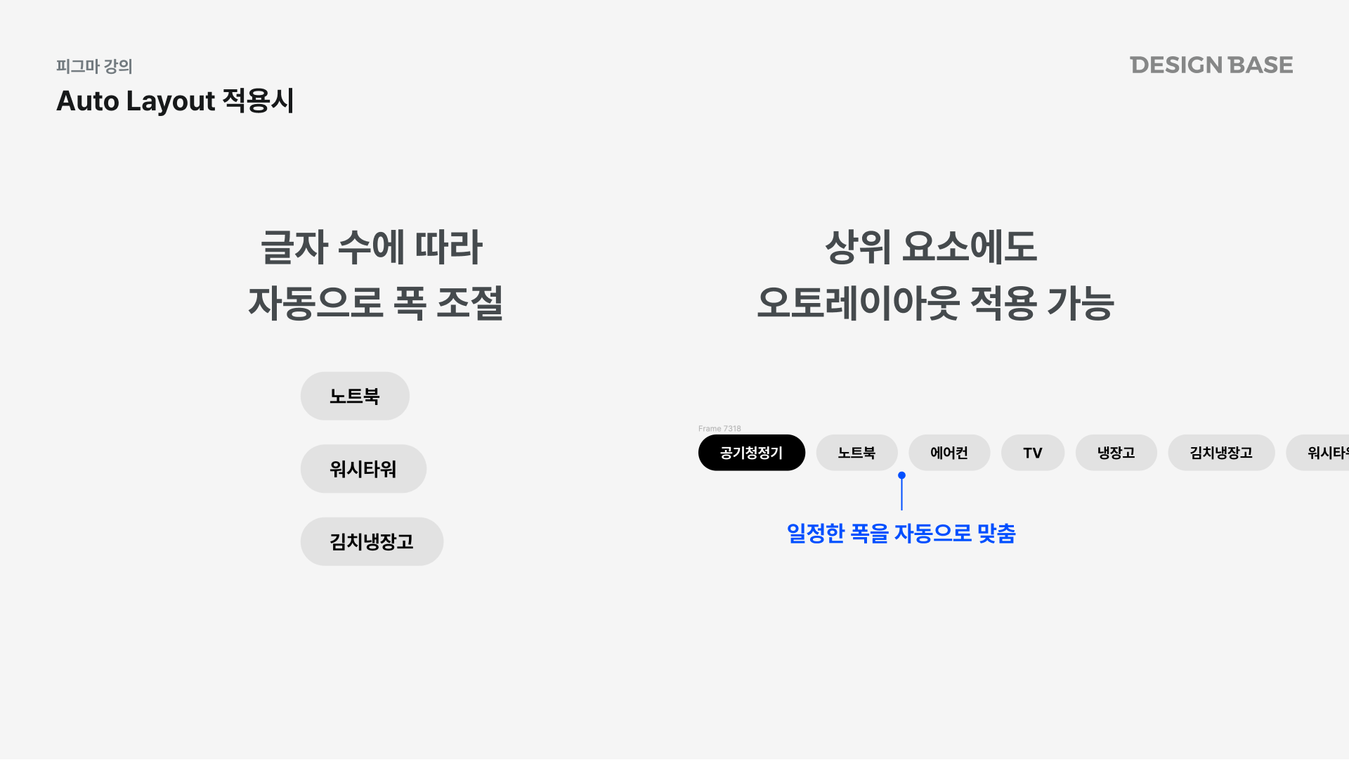 오토레이아웃 적용시